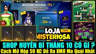 Review Shop Huyền Bí Tháng 10 - Cách Mở Hộp 59 KC Dễ Ra XM8 Ma Quái Nhất, Skin FAMAS Vv | Free Fire