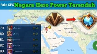 Negara hero power terendah terbaru 2021 -fake gps ml - part 11