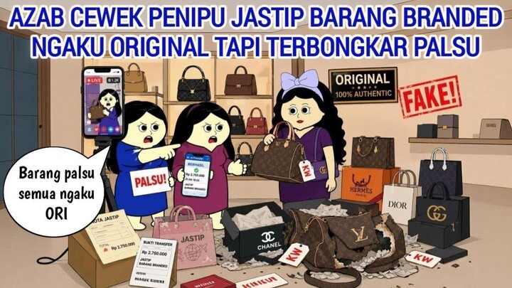 AZAB CEWEK PENIPU JASTIP BARANG BRANDED NGAKU ORIGINAL TAPI TERBONGKAR PALSU  AN