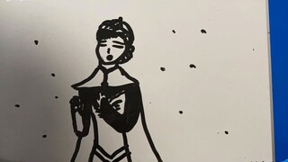 Frozen Whiteboard Stop Motion Animation
