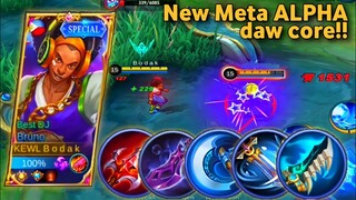 NEW META ALPHA CORE VS BRUNO MASTER BODAK | TOP GLOBAL/PHILIPPINES BRUNO | - Mobile Legends - BODAK