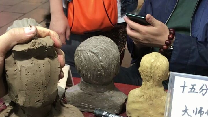 Every day on the street, he sculpts strangers—capturing a lifetime in just twenty short minutes.