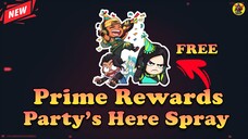 VALORANT Prime Gaming Rewards | Party’s Here Spray | Valorant Updates | @AvengerGaming71