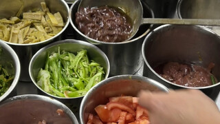 The young man said it takes longer than 20 seconds to even make one bowl!...