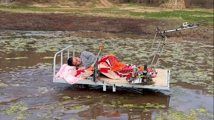 Taking a bed fishing