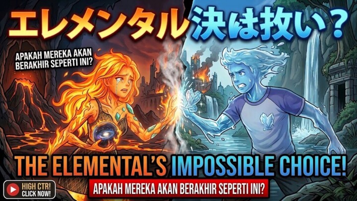 Gimana caranya air sama api pacaran?🤔 review film animasi elemental 2023