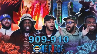 WAIT THEY CAME TO THE FUTURE! One piece Ep 909/910 Reaction