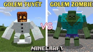 GOLEM ZOMBIE ĐÃ XÂM CHIẾM NGÔI LÀNG CỦA MÌNH | VÀ MÌNH ĐÃ TRIỆU HỒI RA GOLEM TUYẾT CHỐNG LẠI