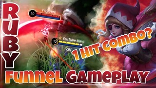 FUNNEL RUBY GAMEPLAY | ROAD TO MYTHIC | MOBILE LEGEND