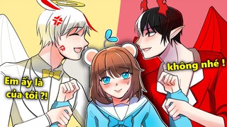 Mèo Simmy Đau Đầu Khi Có Anh Trai THIÊN THẦN Và ÁC QUỶ Trong Minecraft