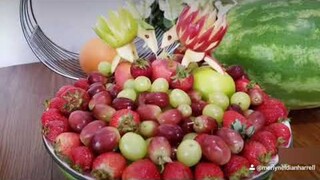 Apple Birds Art🍎/Fruit and vegetable carving