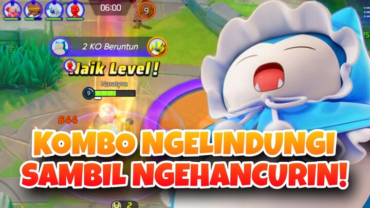 BEGINI CARA SNORLAX NGELINDUNGI SAMBIL NGEHANCURIN! - Pokemon Unite Moments