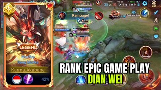 RANK EPIC GAMEPLAY DIAN WEI HONOR OF KINGS