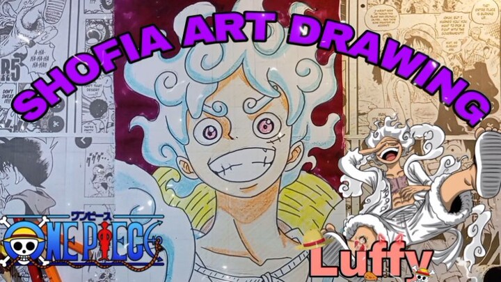 drwing Luffy dari anime one piece