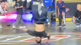 街舞单肘连抛表演 太强了吧