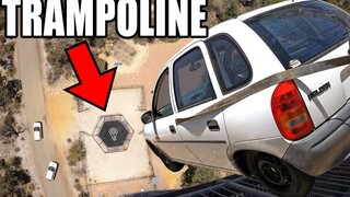 Hardcore Fun! Former NASA Engineer Mark Rober Is Here—World's Strongest Trampoline vs. Dropping a Ca