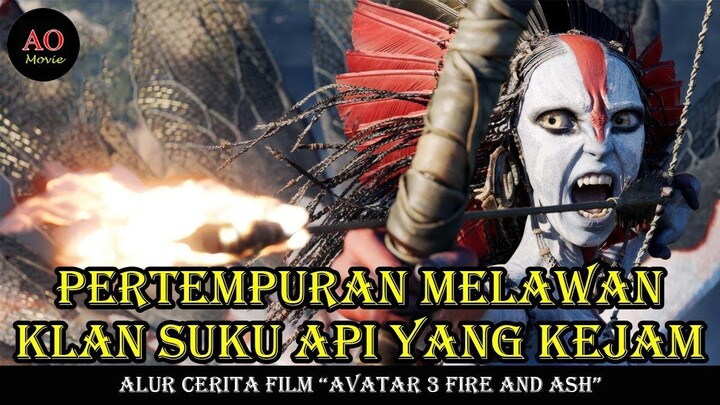 PERTEMPURAN MELAWAN KLAN SUKU API YANG KEJAM _ ALUR CERITA FILM manusia biru 3 FIRE AN