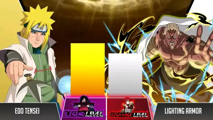 Minato vs RAIKAGE Power Levels 🔥
