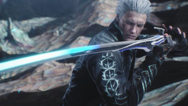 [Devil May Cry 5] Streamer Blade Shadow, Ném gạch từ tương lai! Lưỡi kiếm của streamer xuất hiện! [bởi bản ballad của tháng]