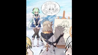 Genshin Impact mourning picture for sugar drawing book