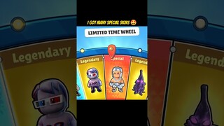Finally I Got Many Special Skins 😄 0.1% chances to get special skin from this wheel 🥹