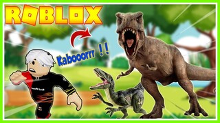 BROOKHAVEN TAPI MALAH JUMPA DINOSAURUS GANAS!!! ROBLOX MIKOCIL