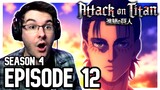 ATTACK ON TITAN Season 4 Episode 12 REACTION | Anime Reaction