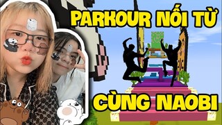 MẶP DORAM PARKOUR NỐI TỪ CÙNG NAOBI NOOB ''TỰ GIẾT MÌNH'' SIÊU HÀI TRONG MINI WORLD