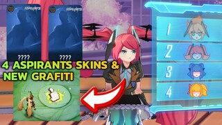 New Grafiti & 4 ASPIRANTS Skins || New Features Mobile Legends Bang Bang || MLBB
