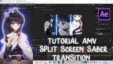 Split Screen Saber Transition - Tutorial After Effects -