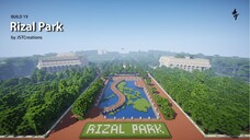 Rizal Park in Minecraft Philippines (City of Manila) by JSTCreations