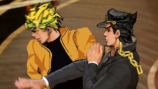 Jotaro's beating incident! Well, it’s not considered a human being, right?