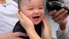 Cute laughing baby