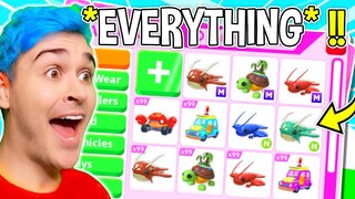 Buying *EVERYTHING* In Adopt Me SUMMER FEST Update! Unlocking NEW BEACH PETS & Crab Game (EXPENSIVE)