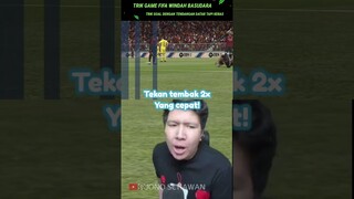TRIK GAME FIFA WINDAH BASUDARA TRIK  GOAL TENDANGAN DATAR TAPI KERAS #shorts #windah #fifamobile