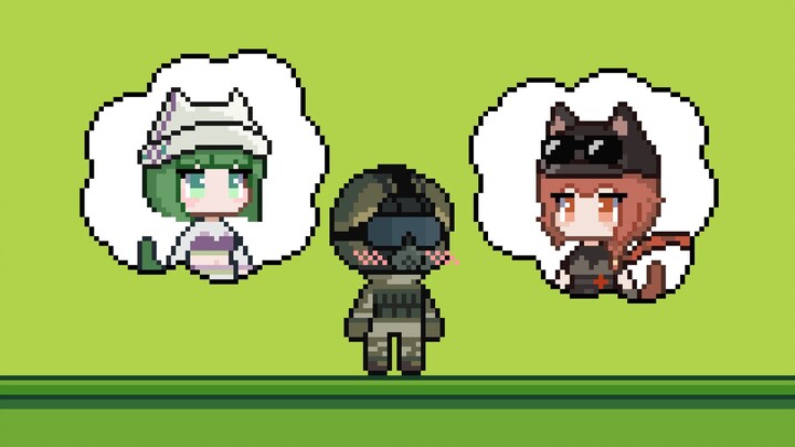 [Pixel Ark] Hei hei rekan wanita dengan telinga kucing hei hei