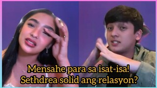 Andrea Brillantes at Seth Fedelin ganito ka solid! nakakakilig ang mensahe nila! Francine on Kyle!