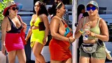 Miami Afro Swim Bikini Beach | Walking Street Girls | Florida 4K Travel Vlog | Sea | Best Place USA