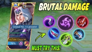 NEW BRUTAL DAMAGE! NEW LANCELOT PENETRATION BUILD IS OVERPOWERED! | MLBB