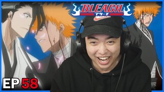 ICHIGO USES BANKAI!! || TENSA ZANGETSU || Bleach Episode 58 Reaction ft. Heisuten