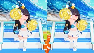 [MMD] Naked Eye 3D 丨 Parallel Eyes Xiao La Ji cũng cổ vũ cho thầy ~~