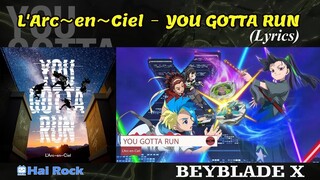 L'Arc〜en〜Ciel × BEYBLADE X "YOU GOTTA RUN"Lyrics