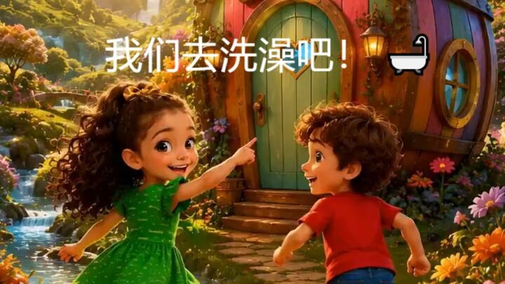 Criançada, Venham Tomar Banho e Cantar com os Sementinhas 🛁🎶 | 巴西儿童故事 | Sementinhas