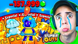 ME QUEDÉ SIN GEMAS en RULETA 100% ESPECIAL de STUMBLE GUYS... 😭