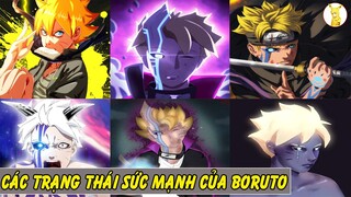 Các Trạng Thái Sức Mạnh Của Boruto | Momoshiki Hợp Thể Ấn Karma Và Jougan