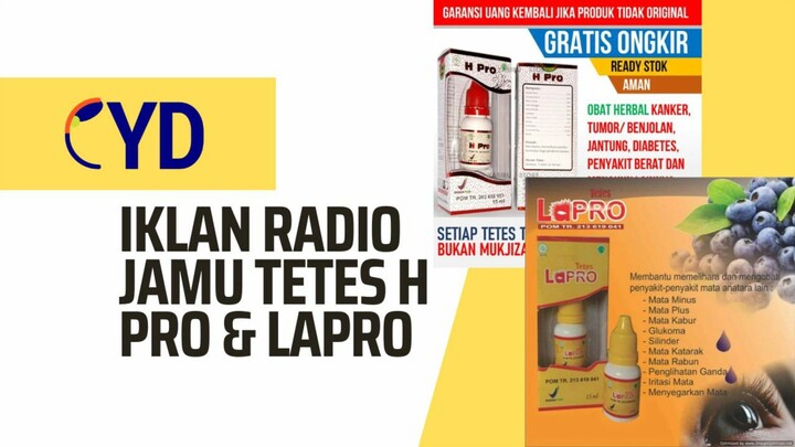 Iklan Radio Jamu Tetes H Pro & Lapro