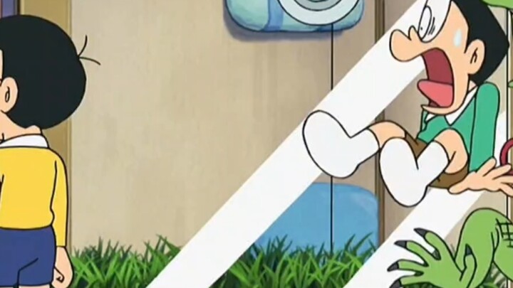 Doraemon: Nobita has a whale at home, which scares his friends