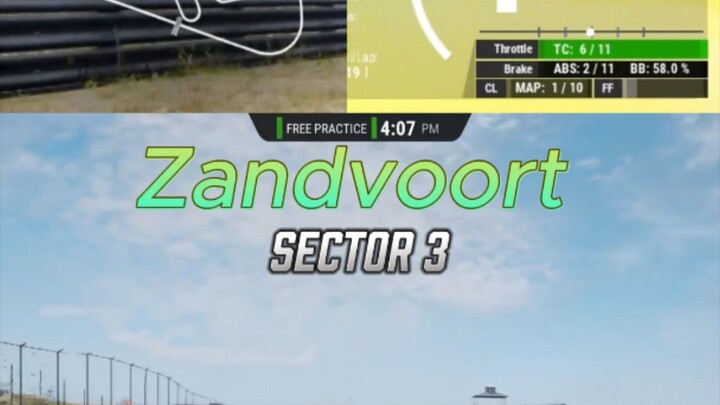 จุดเบรค Zandvoort Sector 3