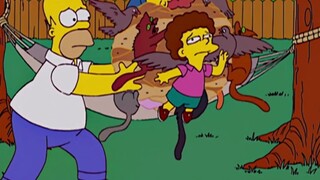 The Simpsons: Monkey Mo was attacked by a brown bear because of a Mother's Day gift and almost lost 