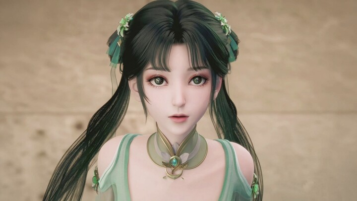 “ชุดสีเขียวอ่อน คิ้วเรียวผิวขาวดุจหิมะ ใครจะไม่หลงรักปี้เหยาแบบนี้ได้ล่ะ!”